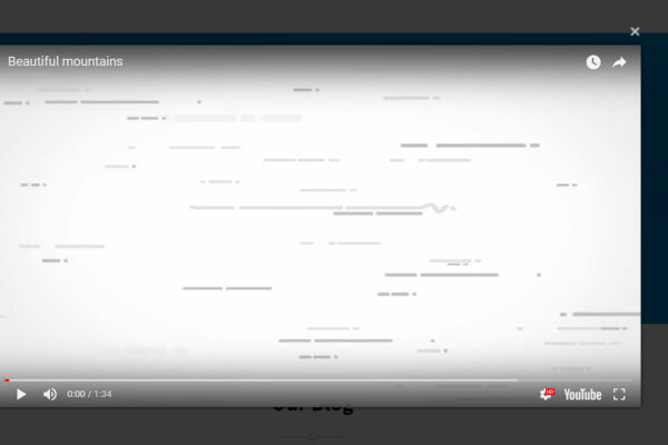 Youtube modal window