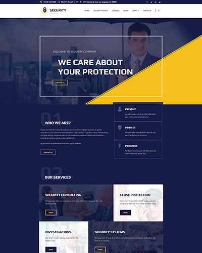 The Guard - Security Services Wordpress Theme - Secretlab