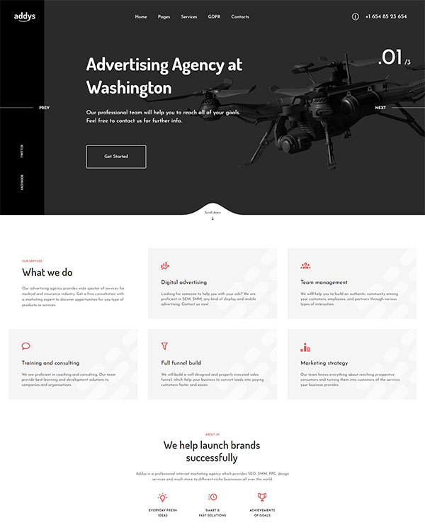 Advertising Agency WordPress Theme - SecretLab