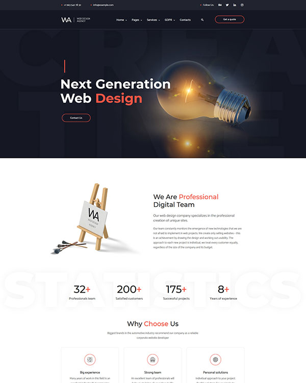 wordpress web design agency